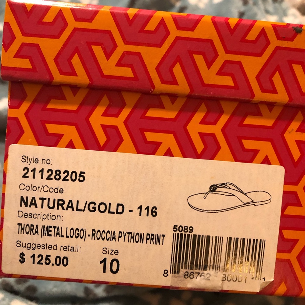 Tory Burch Thora Python Print Sandals - image 2